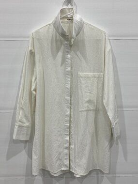 4th + Reckless Off White Women's Button Down Oversized Shirt